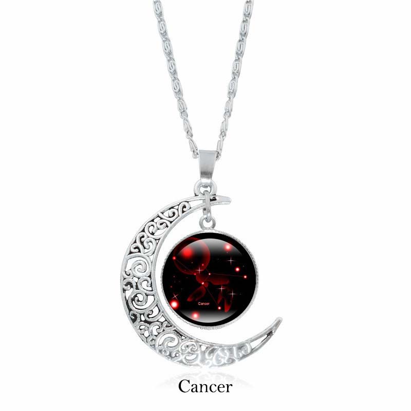 Kette Obsidian Sternzeichen Mond – Schutz & Harmonie | Zen Spirit
