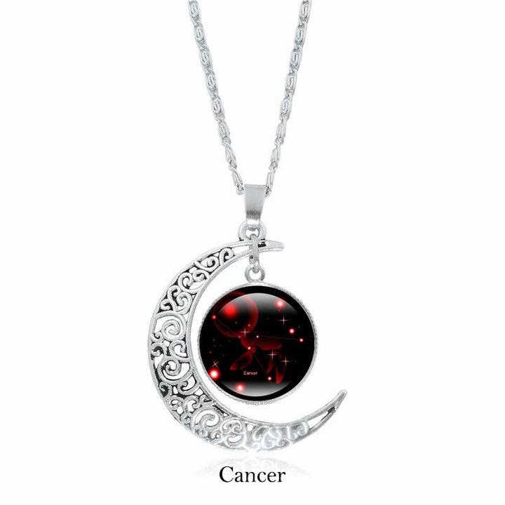 Kette Obsidian Sternzeichen Mond – Schutz & Harmonie | Zen Spirit