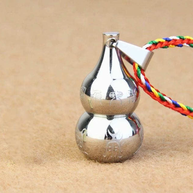 Kürbis Anhänger Silber Tibet Kette Glücksbringer