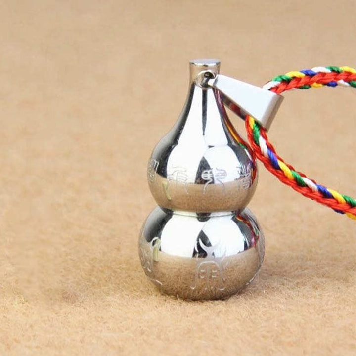 Kürbis Anhänger Silber Tibet Kette Glücksbringer