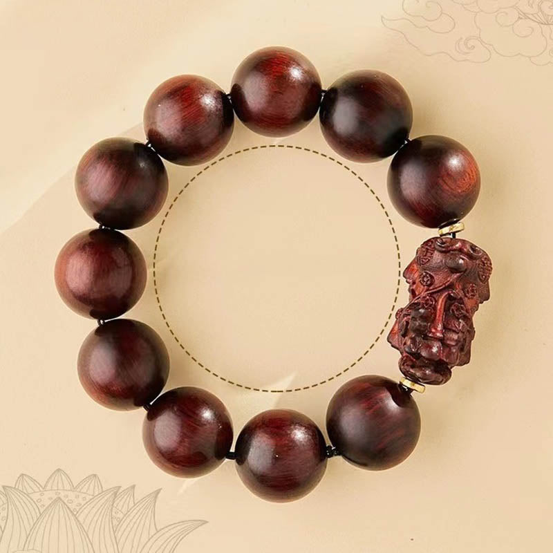 Armband PiXiu Sandelholz – Schutz & Glück