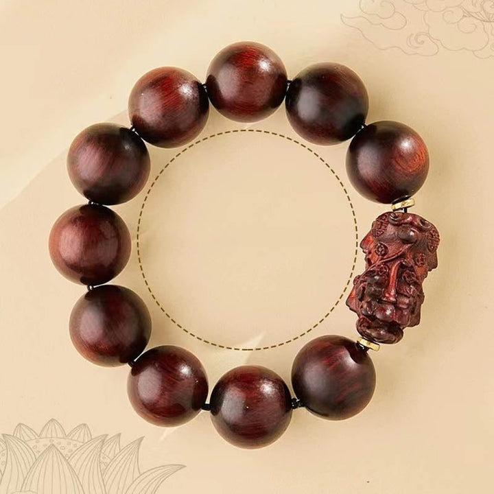 Armband PiXiu Sandelholz – Schutz & Glück