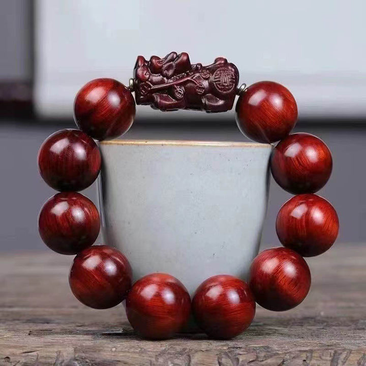 Armband PiXiu Sandelholz – Schutz & Glück