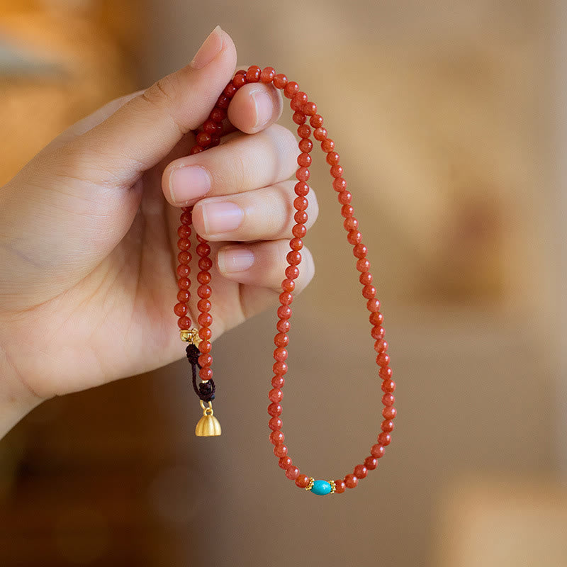 Kette Roter Achat Türkis