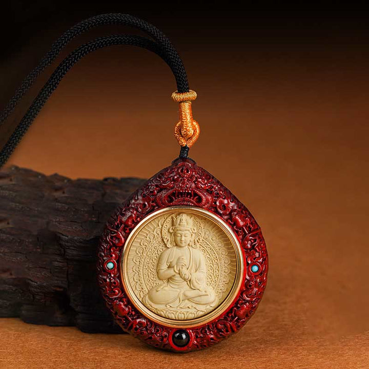 Kette Buddha Schmuck Anhänger Schwarz Zodiak