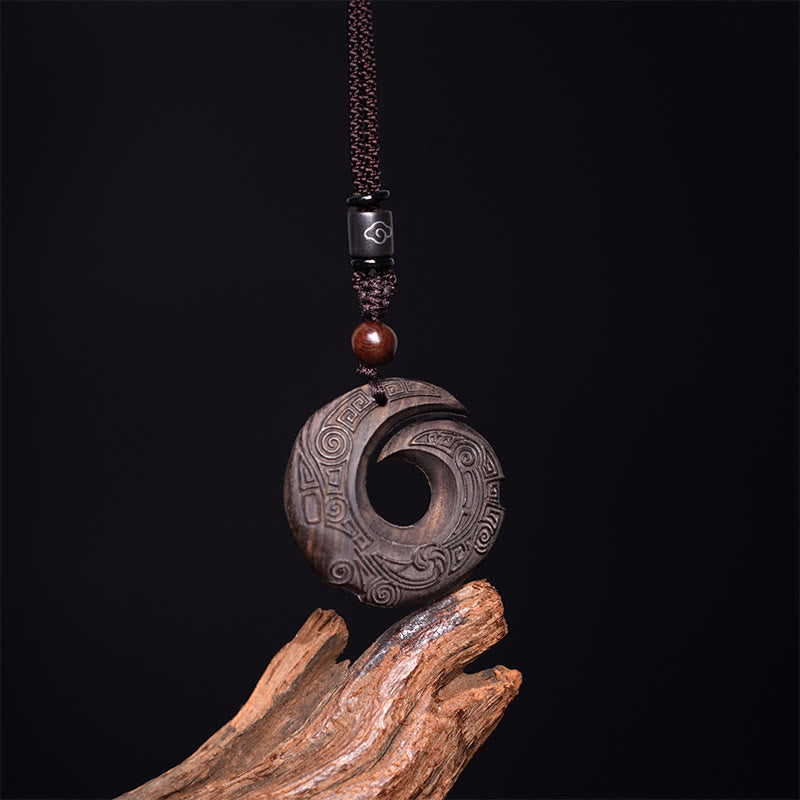 Pendant Buddha Ebenholz Glück Kette
