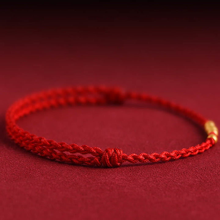 Rotes Seidenschnur Armband Paar – Schutz & Glück traditionell geknüpft