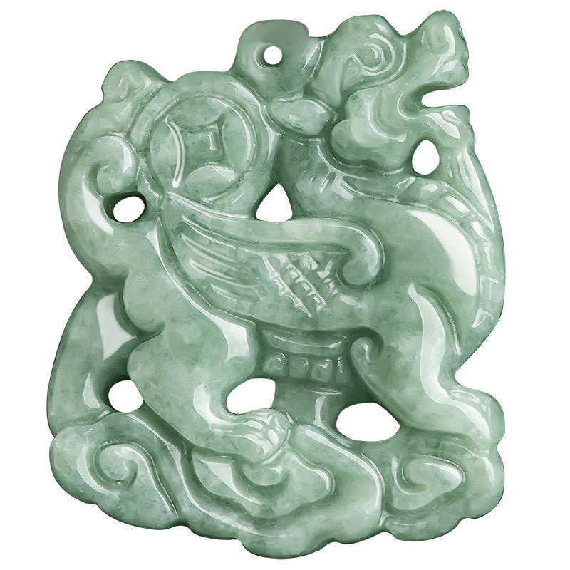 Anhänger Jade Drache Glück Schutz