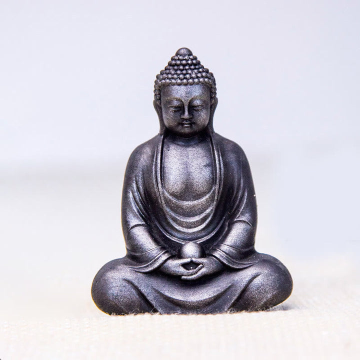 Buddha Meditation Tibetisch Rost Poliert