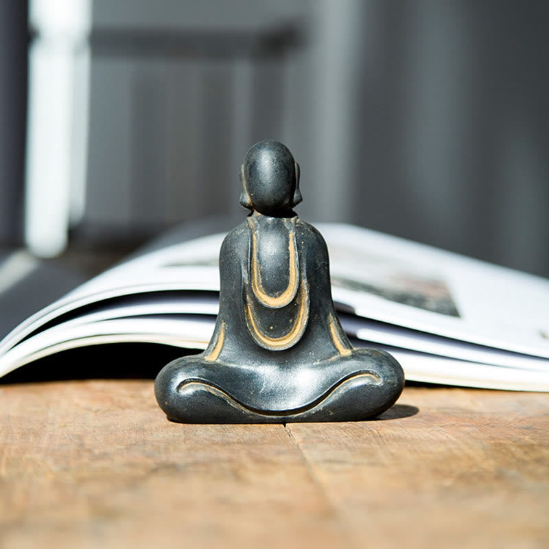 Statuen Buddha Tibetisch Schreibtisch Buddha / Rostoptik