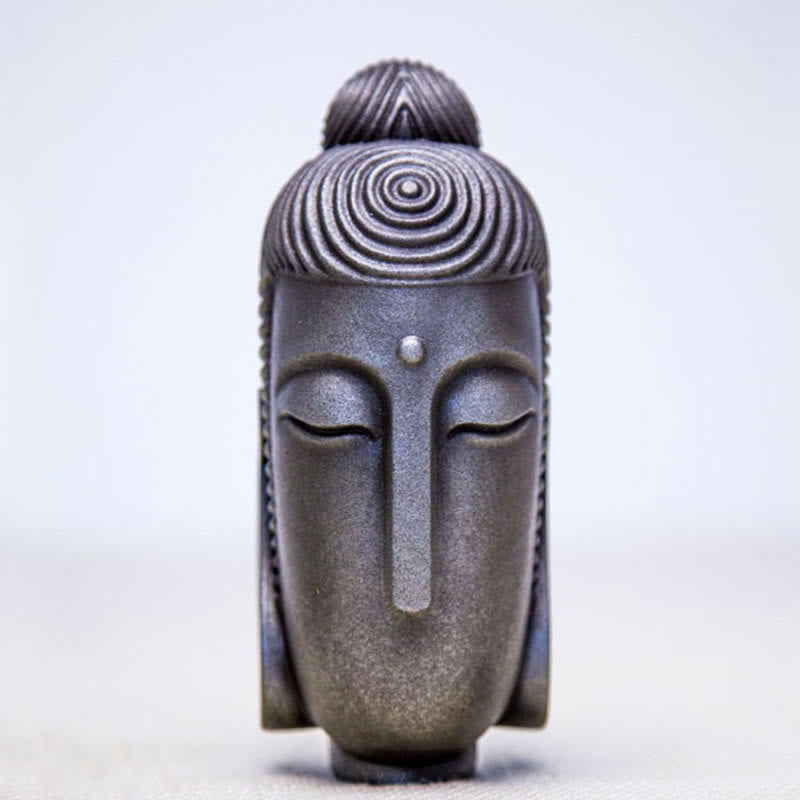 Meditation Buddha Geschlossene Augen Poliert