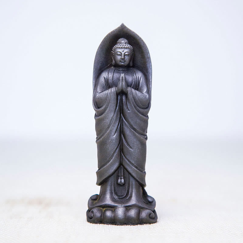 Shakyamuni Buddha Namaste Eisenpulver Harz Polierter Buddha