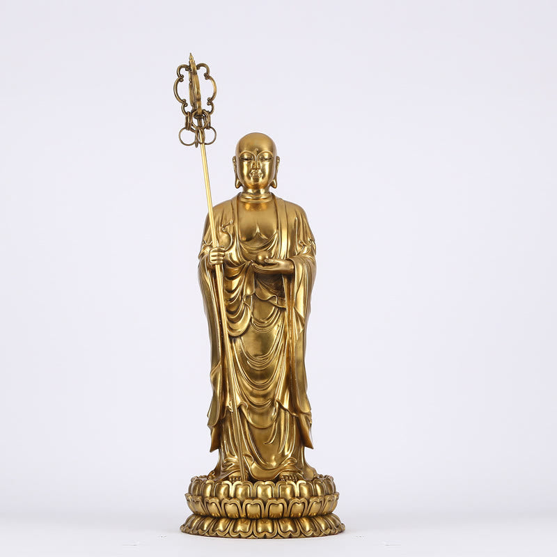 Buddha Statue Ksitigarbha Bodhisattva Kupfer Ksitigarbha Bodhisattva XXL