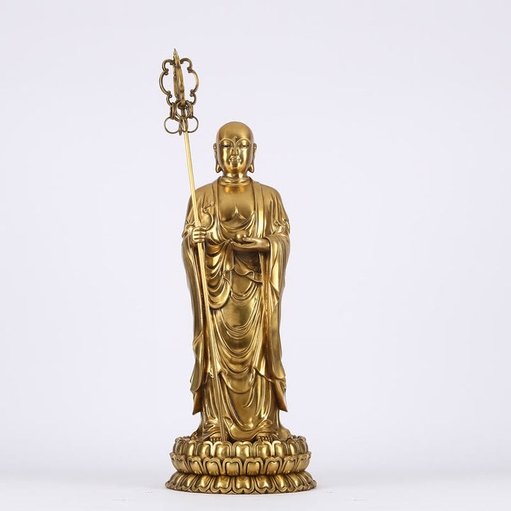 Buddha Statue Ksitigarbha Bodhisattva Kupfer Ksitigarbha Bodhisattva XXL