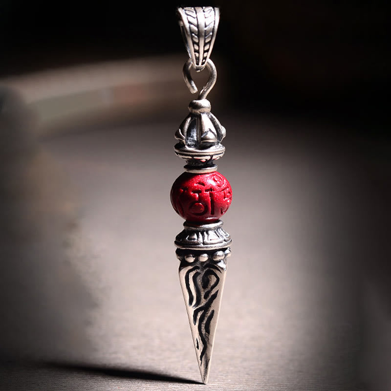 Kette Zinnober Vajra Sanskrit Schutz Anhänger