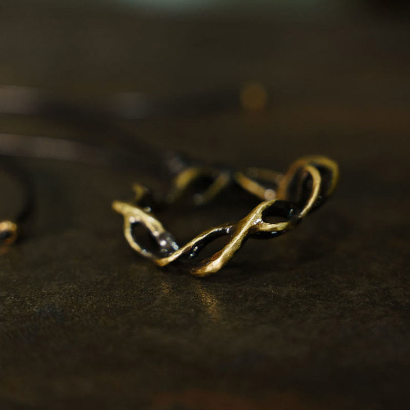 Anhänger Lotus Kette Kupfer Vintage
