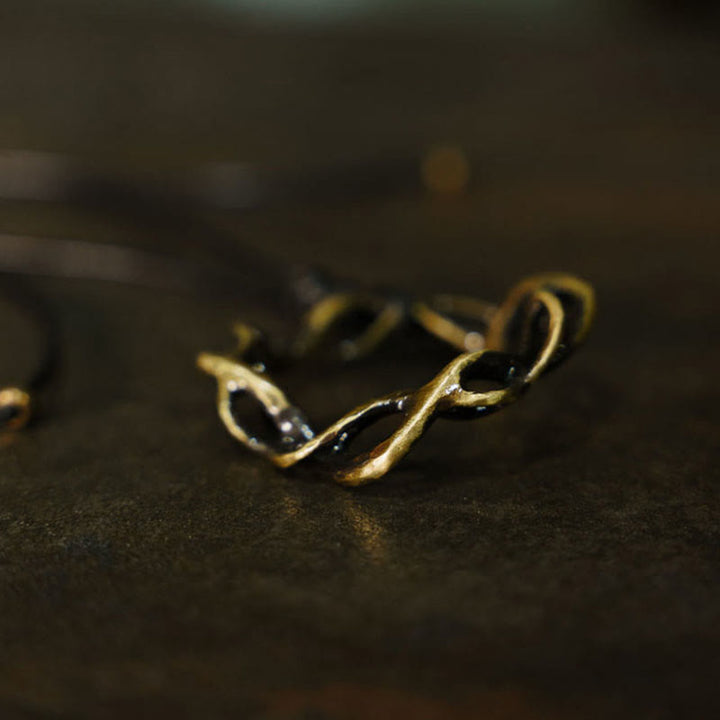 Anhänger Lotus Kette Kupfer Vintage