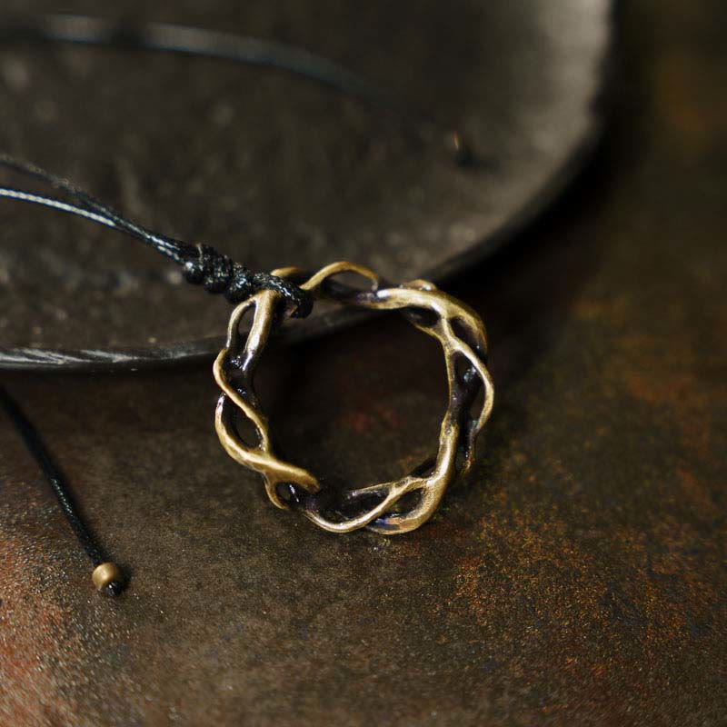 Anhänger Kette Lotus Kupfer Messing