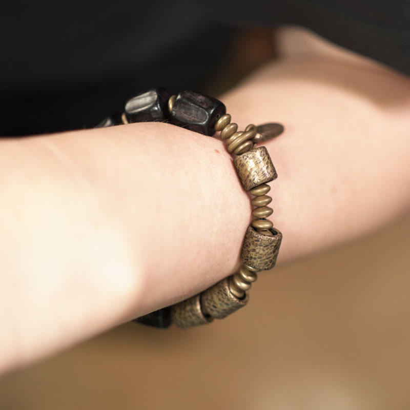 Armband Kupfer Ebenholz – Frieden & Balance