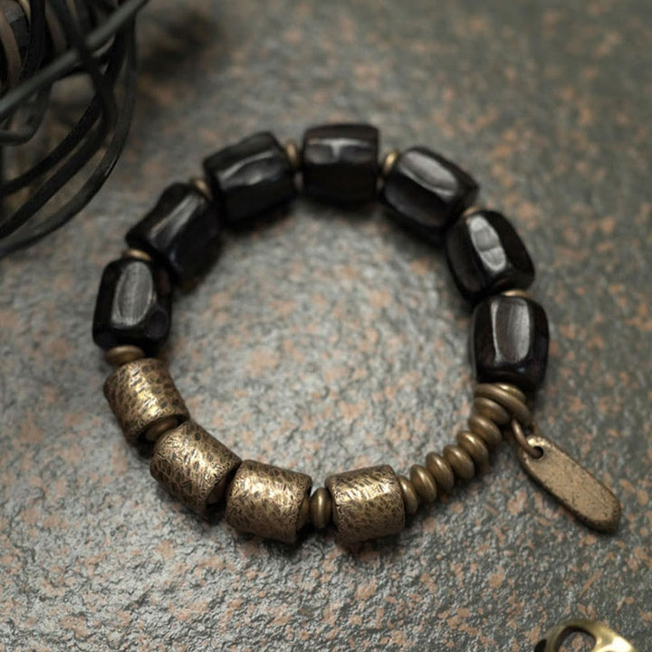 Armband Kupfer Ebenholz – Frieden & Balance