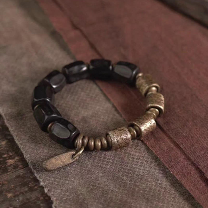 Armband Kupfer Ebenholz – Frieden & Balance