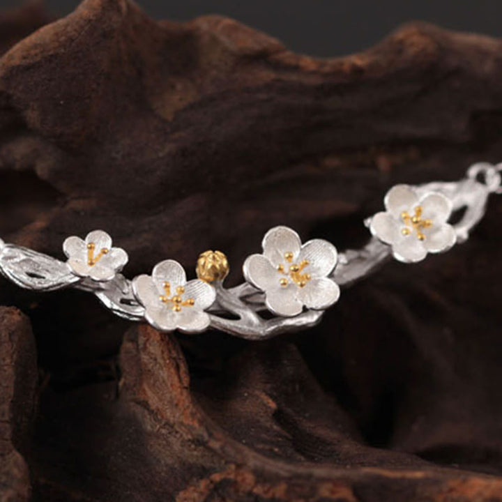 Kette Sterlingsilber Blütenform Natur Damenschmuck