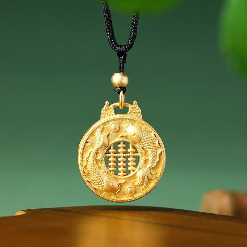 Anhänger Kette Gold Koi Fisch – Wohlstand