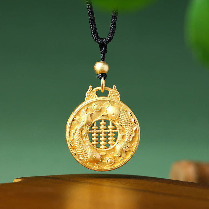 Anhänger Kette Gold Koi Fisch – Wohlstand