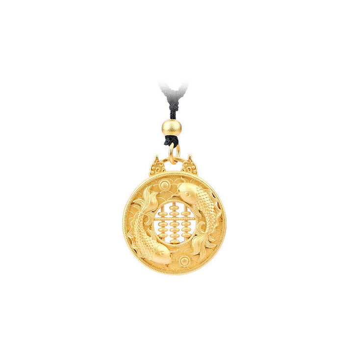 Anhänger Kette Gold Koi Fisch – Wohlstand