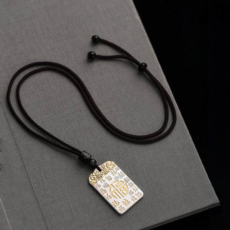 Anhänger Kette Fu-Symbol Glück Segen