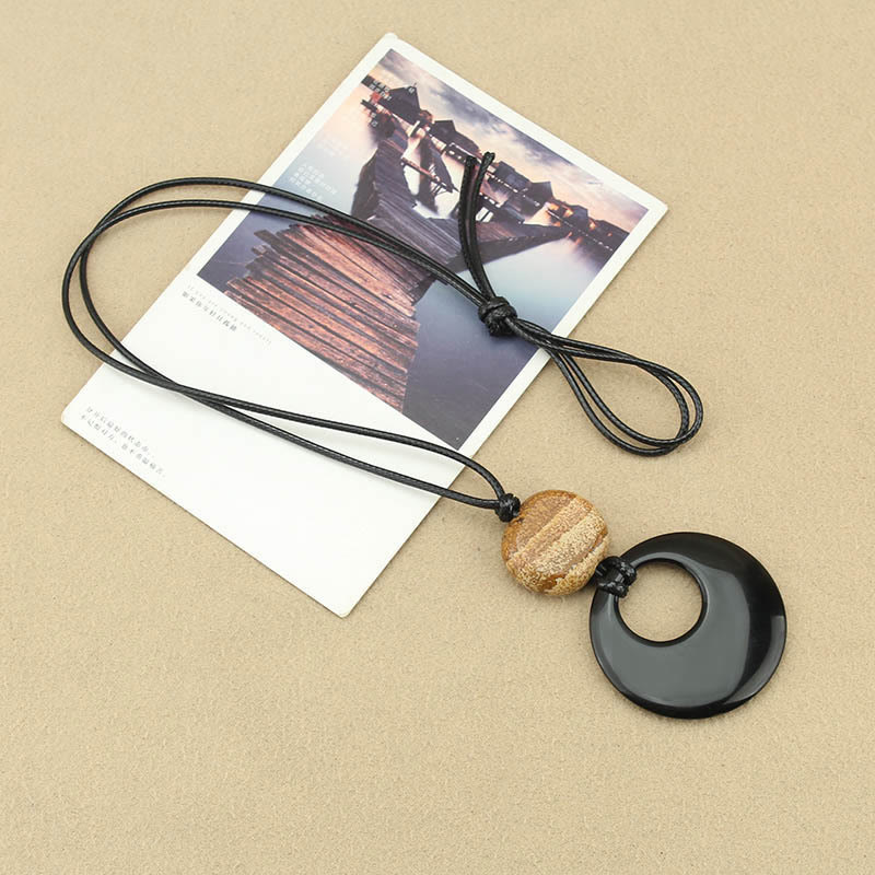 Anhänger Obsidian Liuli Kupfer Erfüllung