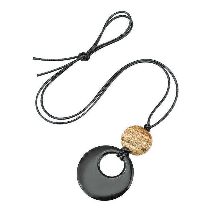 Anhänger Obsidian Liuli Kupfer Erfüllung