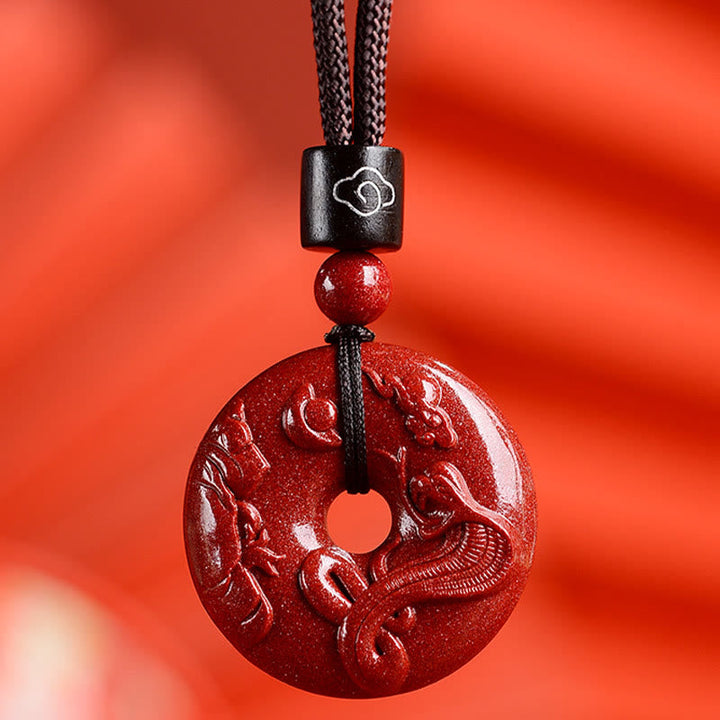 Zinnober Kette Tierkreis Frieden Harmonie