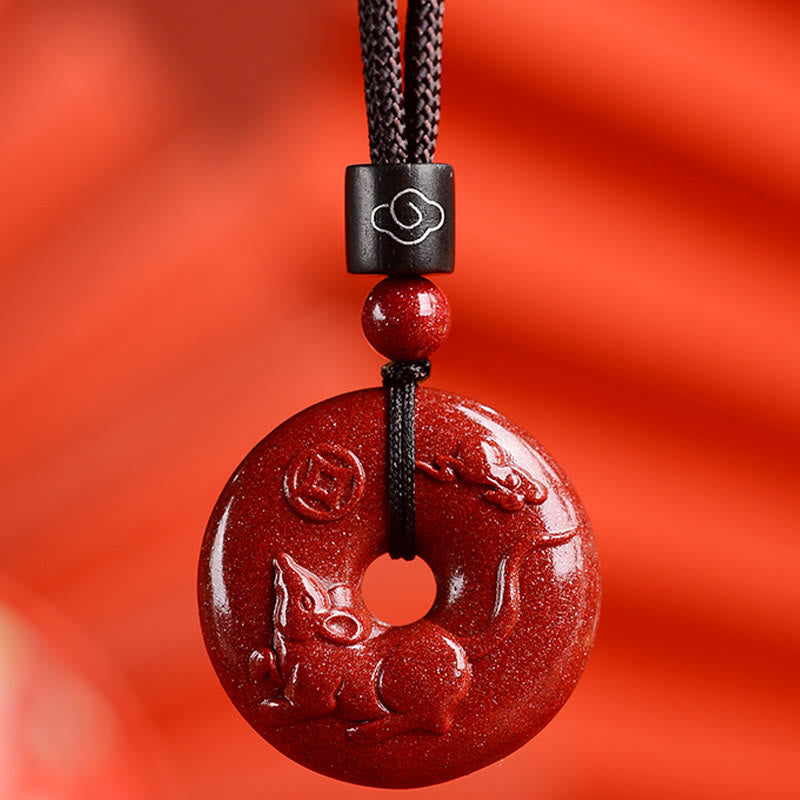 Zinnober Kette Tierkreis Frieden Harmonie