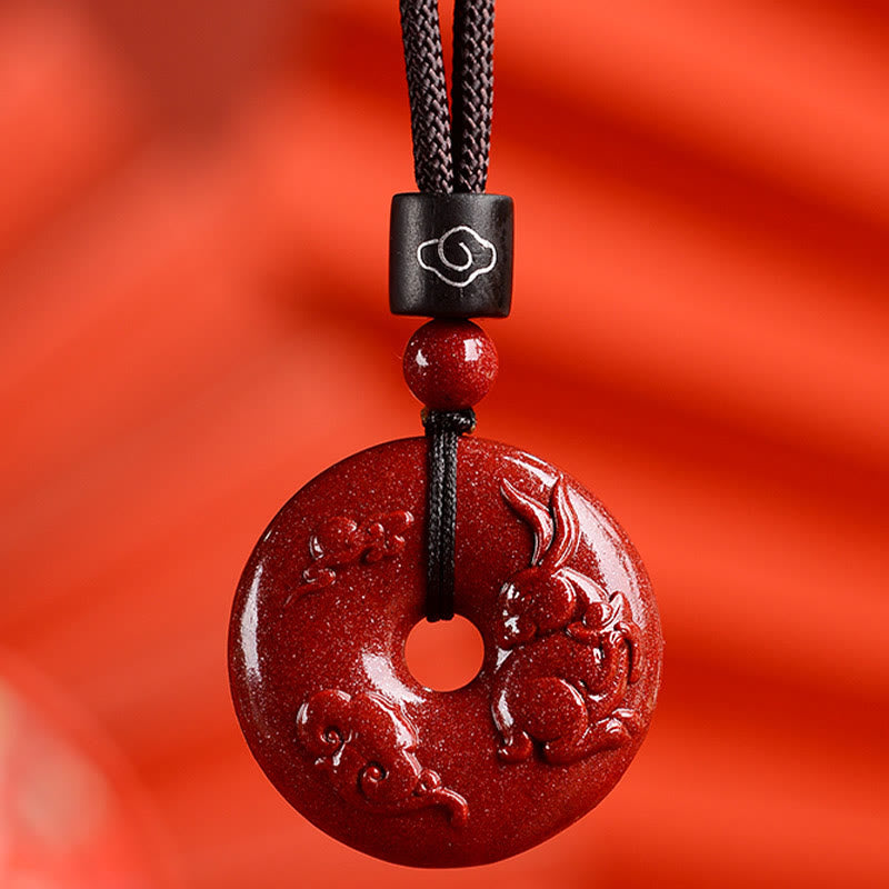 Zinnober Kette Tierkreis Frieden Harmonie