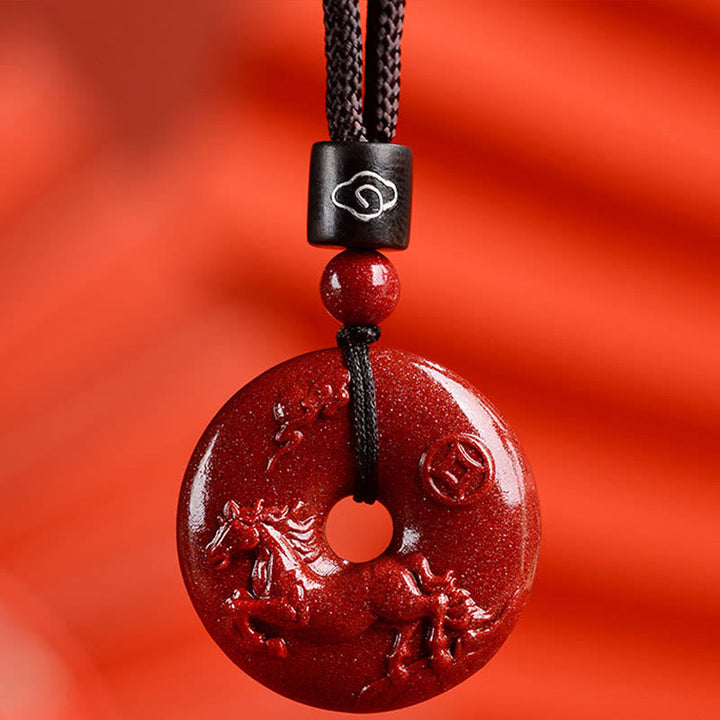 Zinnober Kette Tierkreis Frieden Harmonie