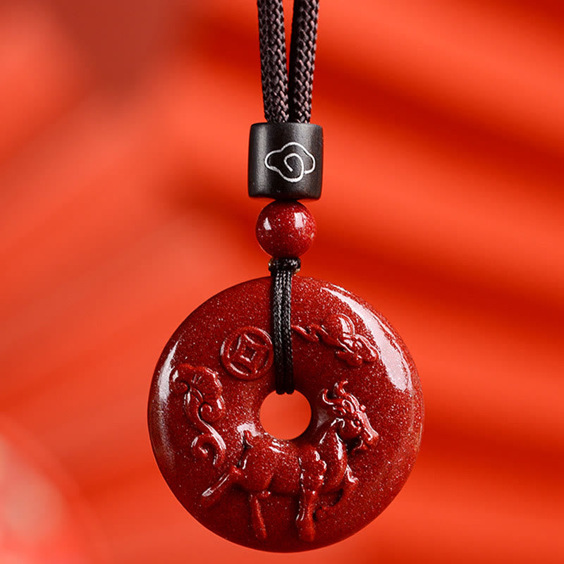 Zinnober Kette Tierkreis Frieden Harmonie