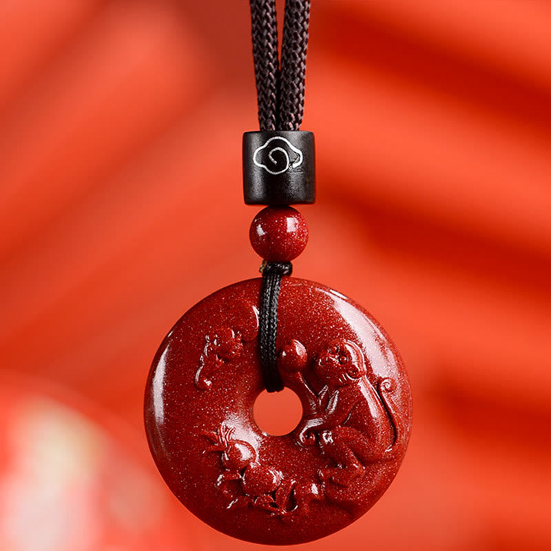 Zinnober Kette Tierkreis Frieden Harmonie