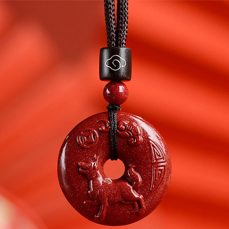 Zinnober Kette Tierkreis Frieden Harmonie