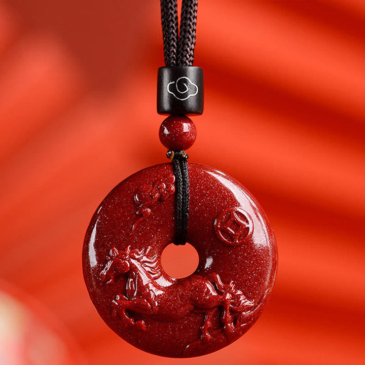 Zinnober Kette Tierkreis Frieden Harmonie