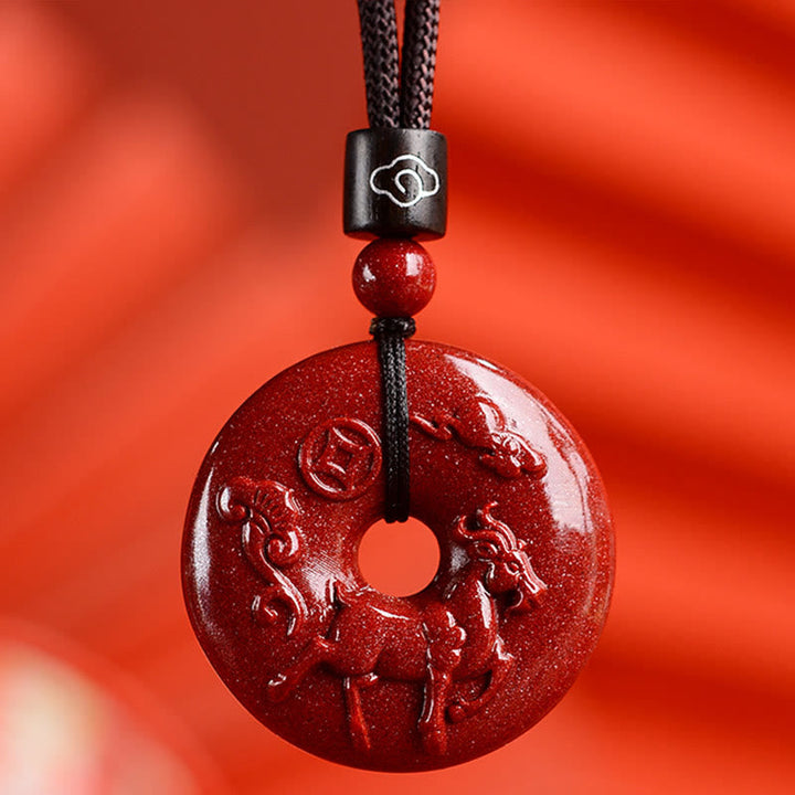 Zinnober Kette Tierkreis Frieden Harmonie