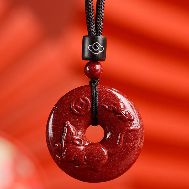 Zinnober Kette Tierkreis Frieden Harmonie