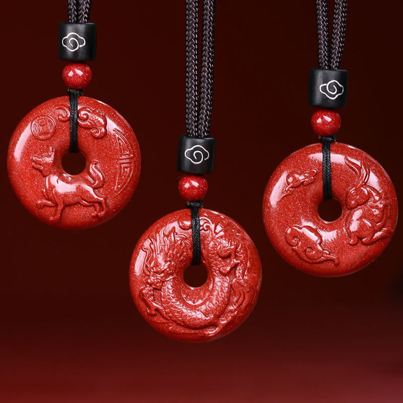 Zinnober Kette Tierkreis Frieden Harmonie