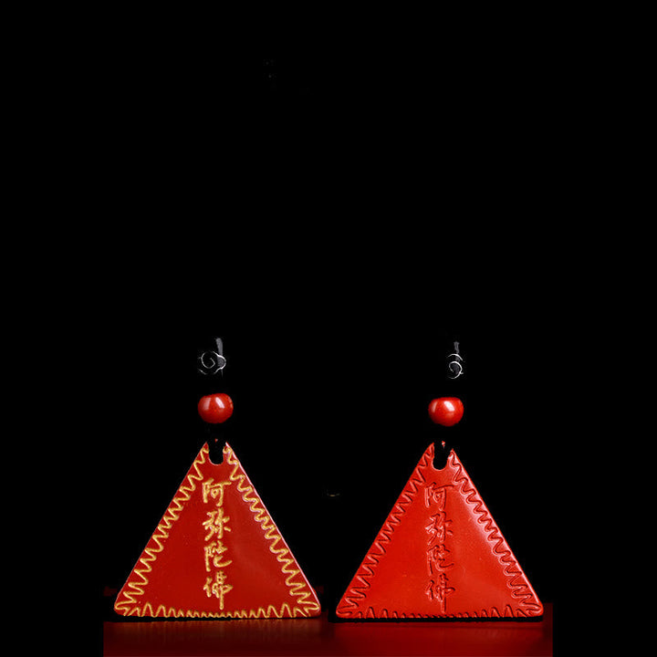 Kette Zinnober Amitabha Anhänger rot