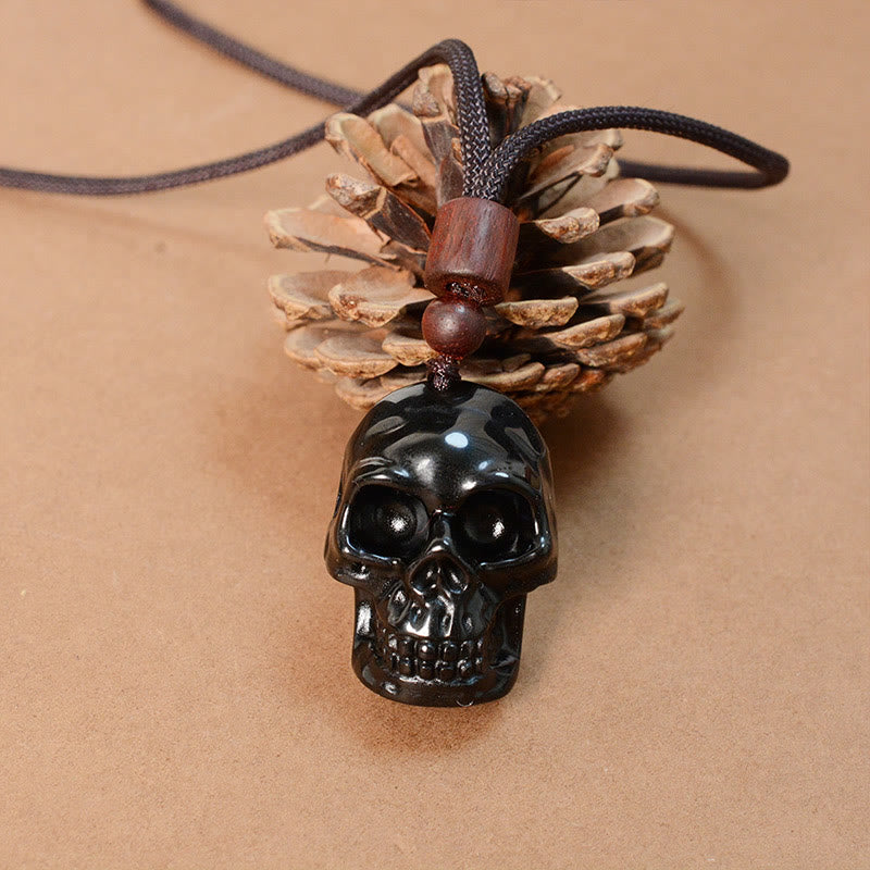 Obsidian Kette Schutz Energie