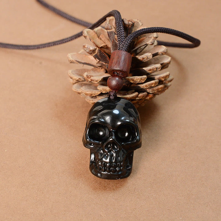 Obsidian Kette Schutz Energie