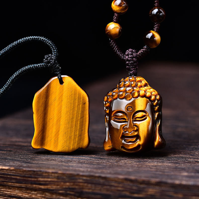 Anhänger Buddha Tigerauge Verschiedene Stile