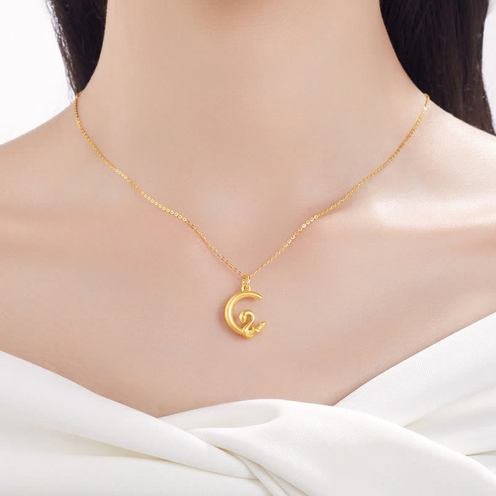 Goldkette Schlange Anhänger Kette Glück