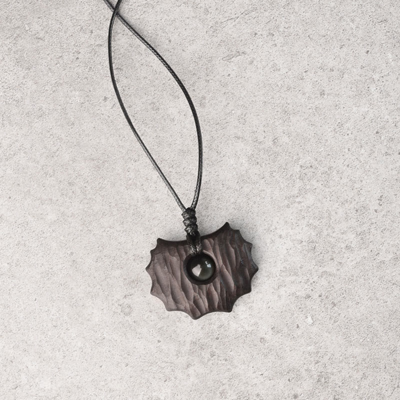 Anhänger Kette Obsidian Unregelmäßig – Schutz