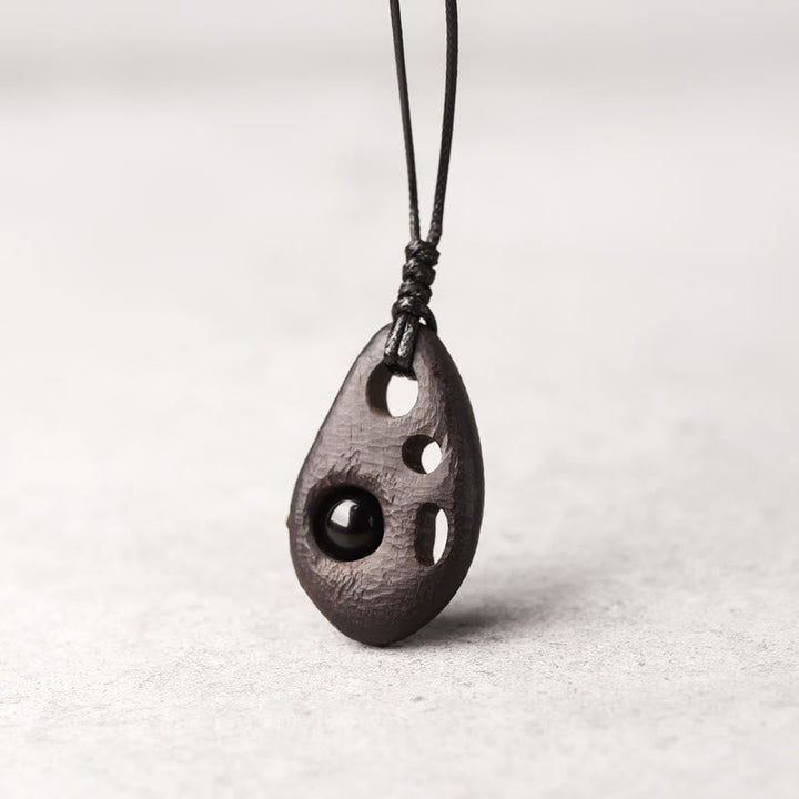 Kette Ebenholz Obsidian Buddha – Schutz